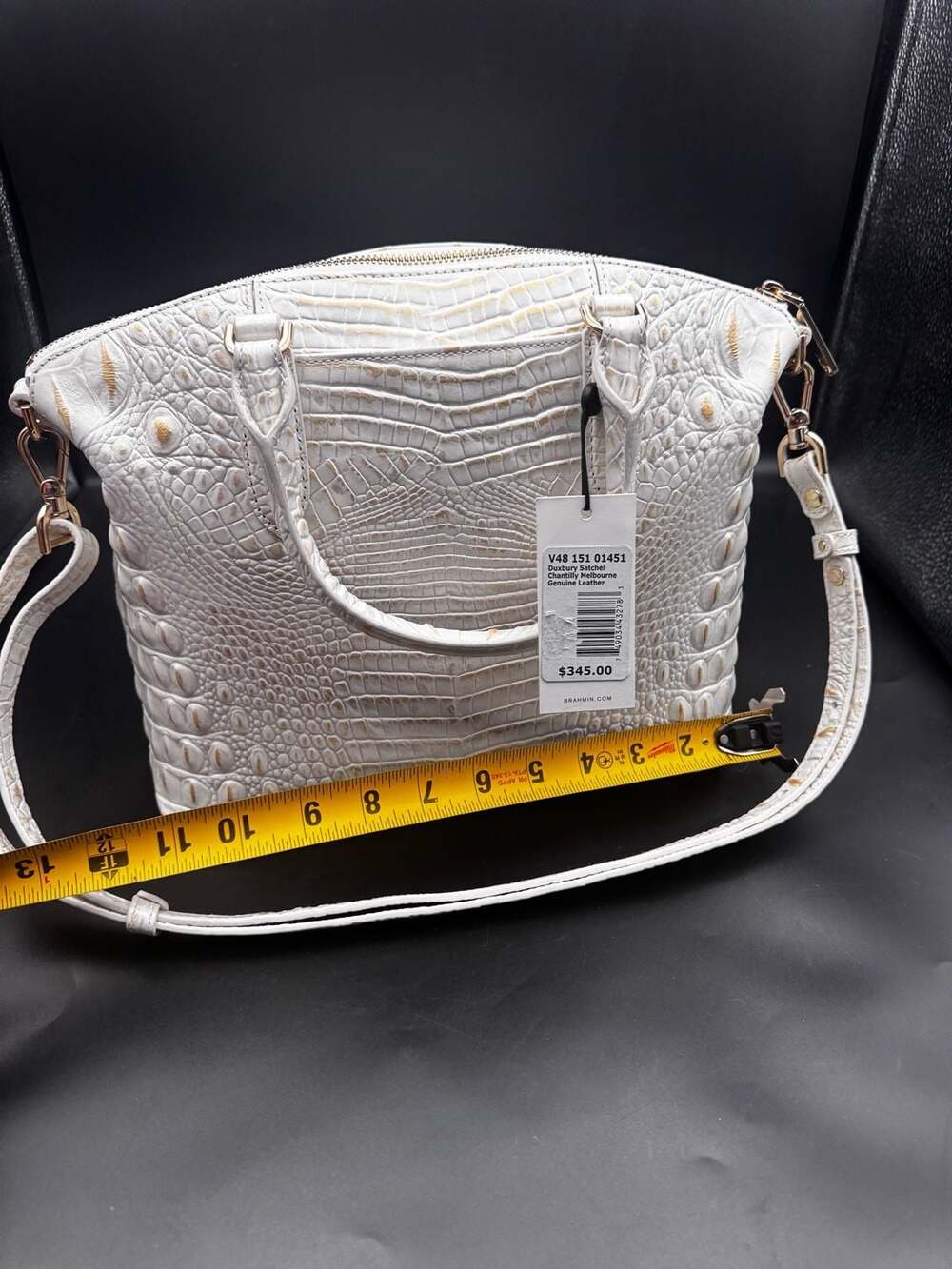 Brahmin Duxbury Satchel in Chantilly Melbourne Genuine Leather - Picture 5 of 6